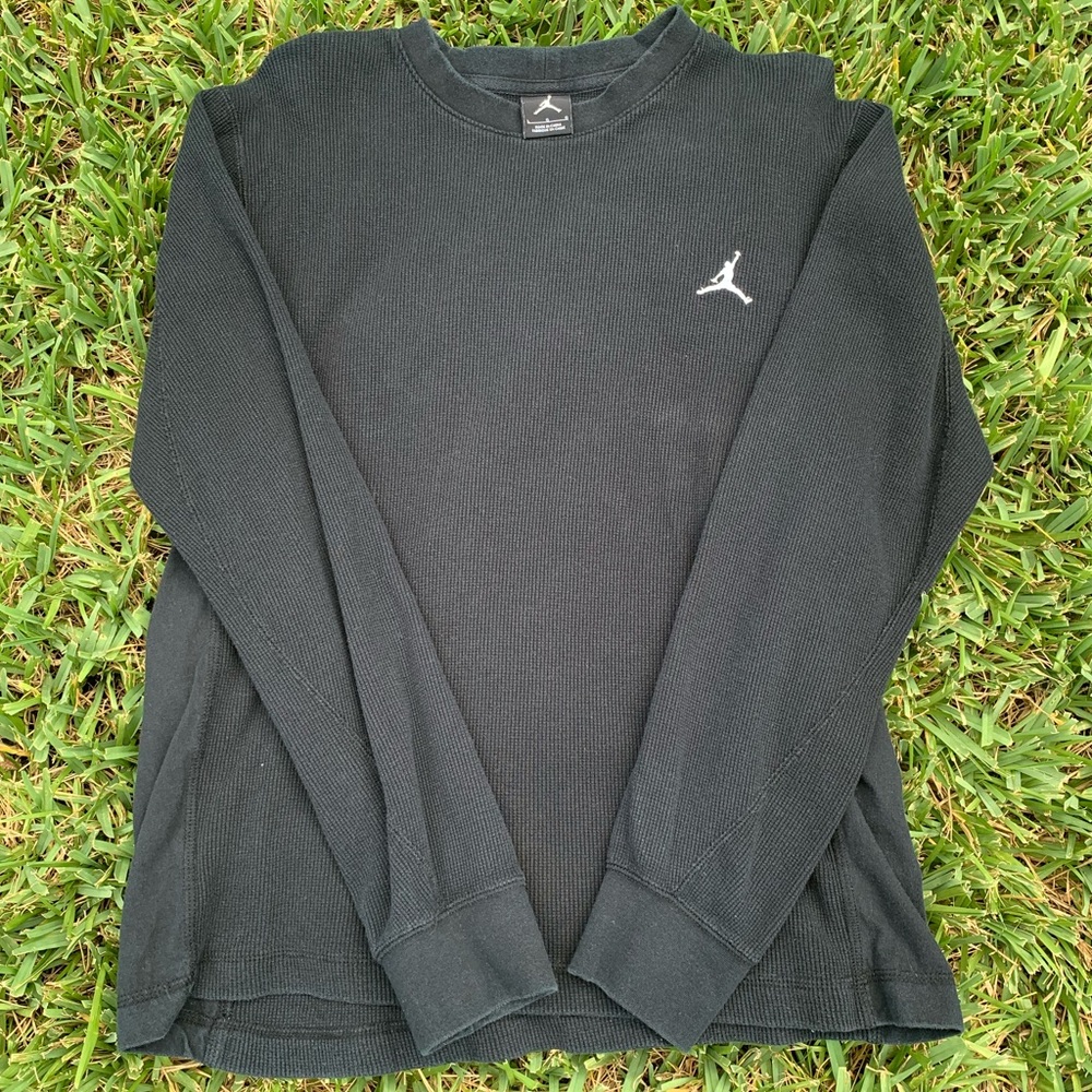 Jordan Long Sleeve Black Thermal Size Large
